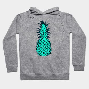 Teal Pop Art Pineapple Hoodie